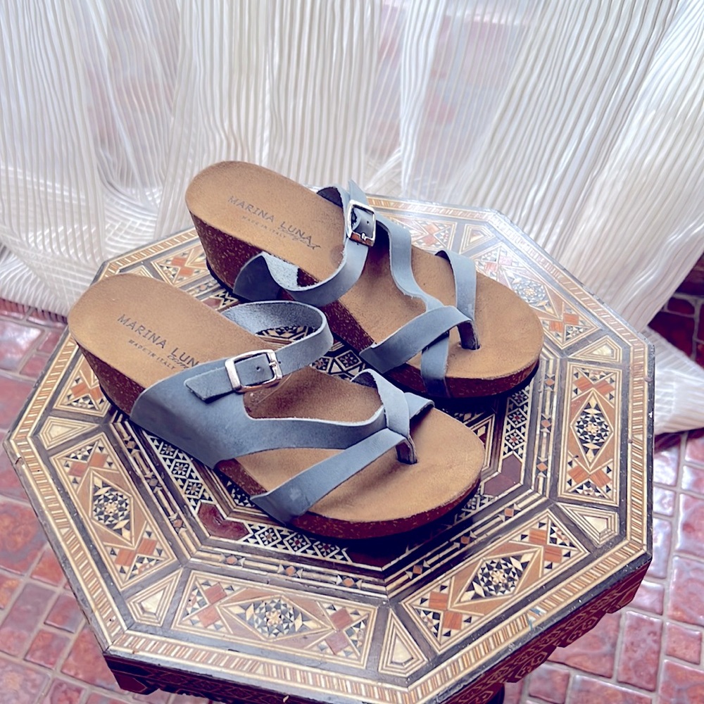 Marina Luna comfort slip on wedge.